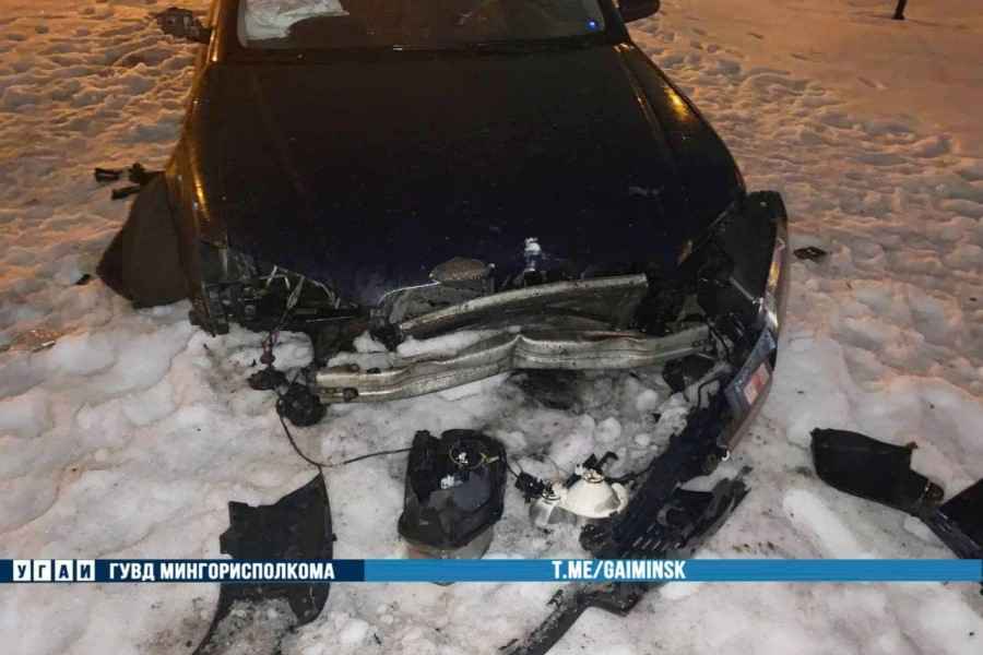 Пьяный минчанин за одну ночь совершил три ДТП на своей машине p1