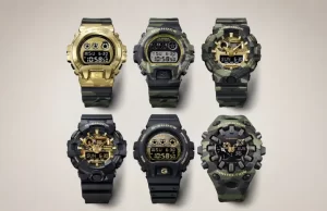 Casio представила четыре модели часов Bold Camo G-Shock с золотистыми вставками Casio представила четыре модели часов Bold Camo G-Shock с золотистыми вставками
