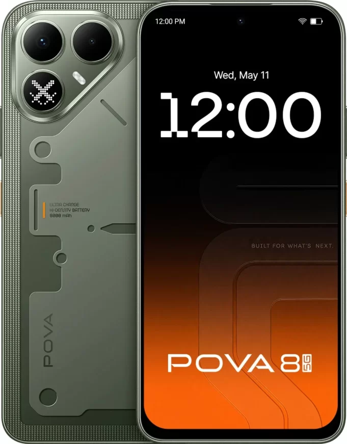 Смартфон Pova 8 5G оснащен аккумулятором на 8000 мАч, экраном 144 Гц и защитой военного уровня Смартфон Pova 8 5G оснащен аккумулятором на 8000 мАч, экраном 144 Гц и защитой военного уровня