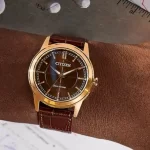 Citizen представила винтажные часы Eco-Drive Rolan с эффектным коричневым циферблатом