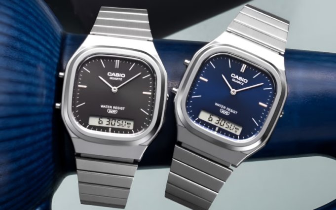 Casio выпустила ретро-серию часов AQ-240E с темно-синей и черной версиями Casio выпустила ретро-серию часов AQ-240E с темно-синей и черной версиями