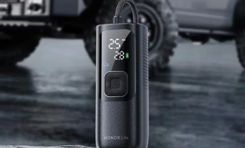 Honor представила компактный компрессор Life Air Pump Lite для шин и спортивного инвентаря