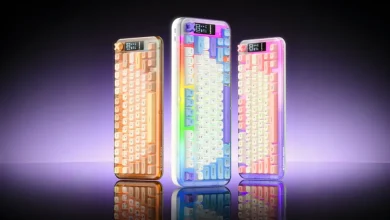 Lenovo представила компактную клавиатуру Aurora GK1077 Lite с экраном и RGB-подсветкой